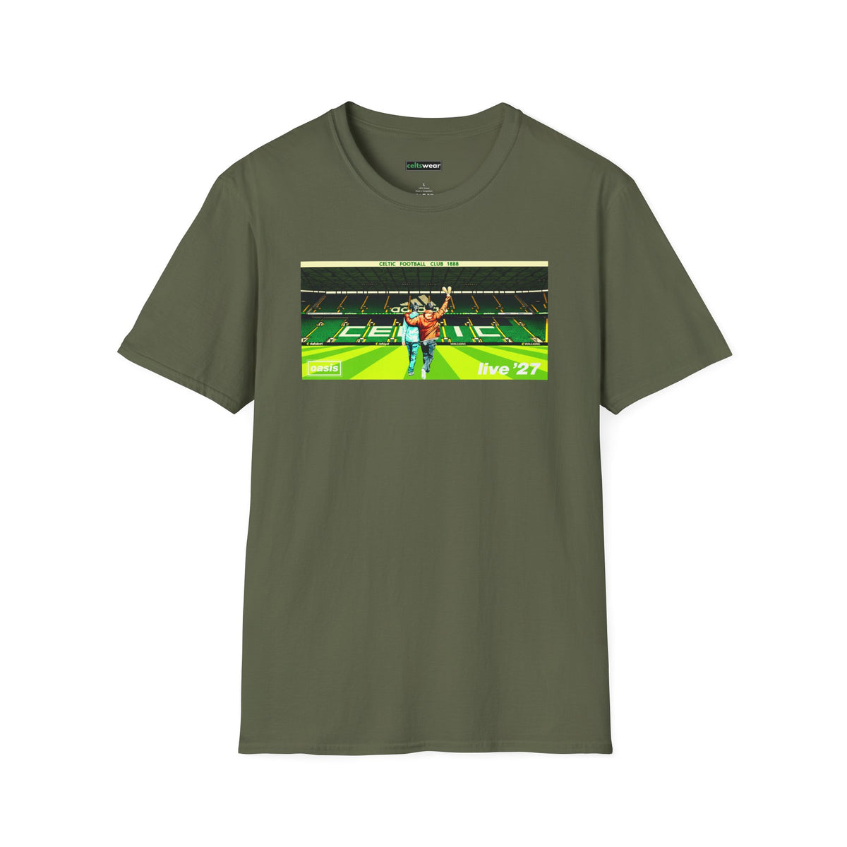 Celtic Park Oasis 27 T-shirt (Black, Grey, White, Forest Green, Irish Green, Khaki)