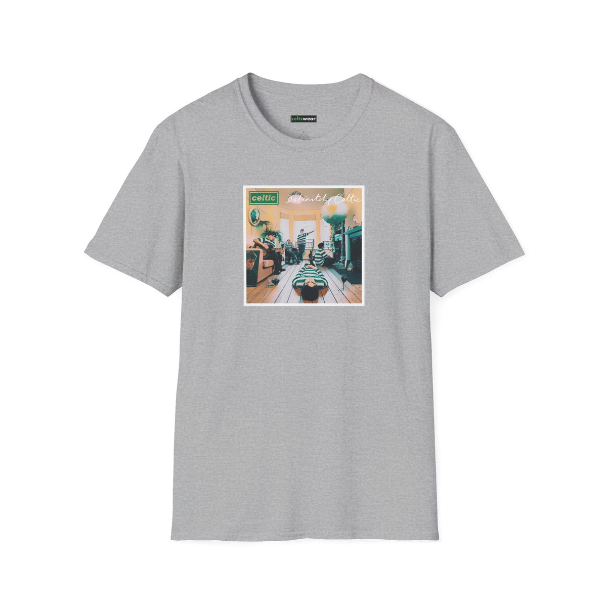 Oasis Definitely Celtic Album Cover T-shirt (Black, Forest Green, Khaki, Grey)
