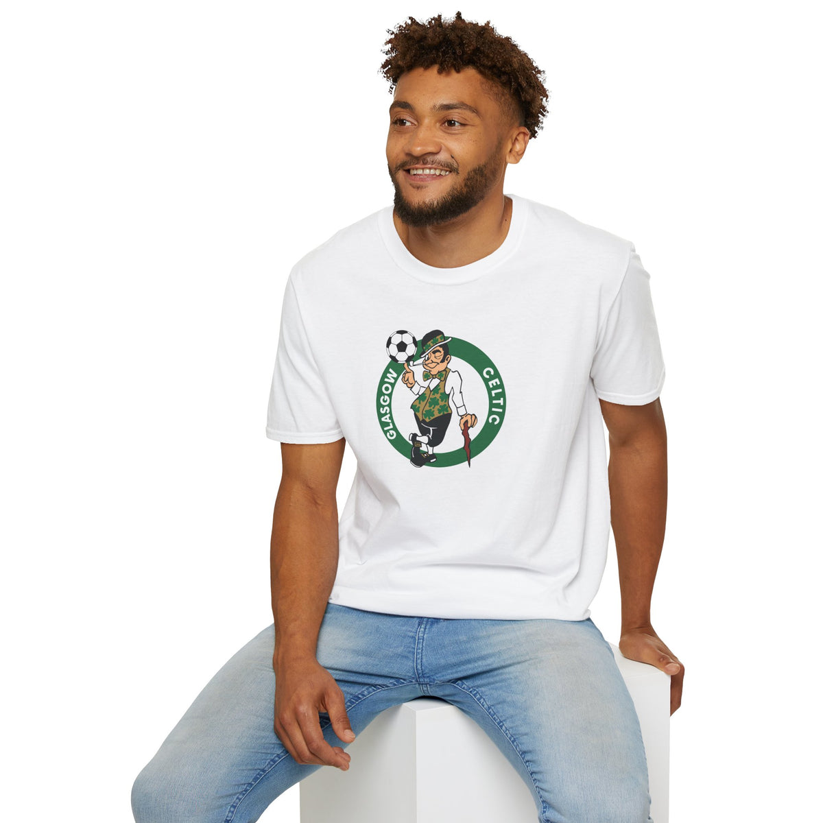 Glasgow Celtic Boston Style T-Shirt (Black, Khaki Green, Forest Green, Irish Green, White, Grey)