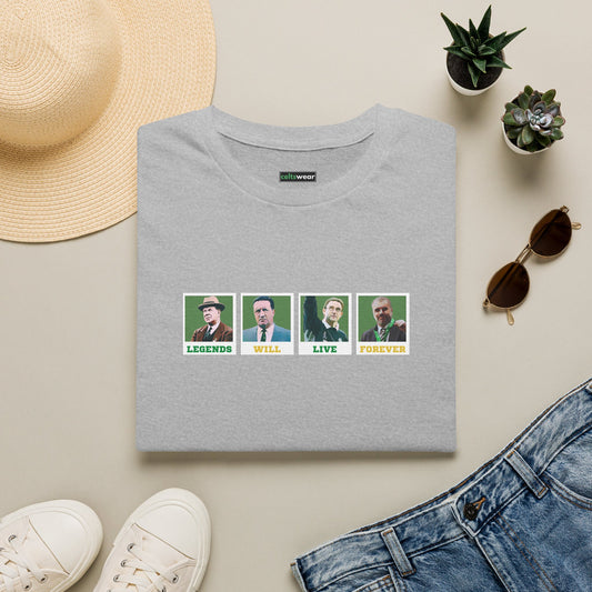 Legendary Celtic Managers T-shirt (Black, Forest Green, Khaki, Grey)