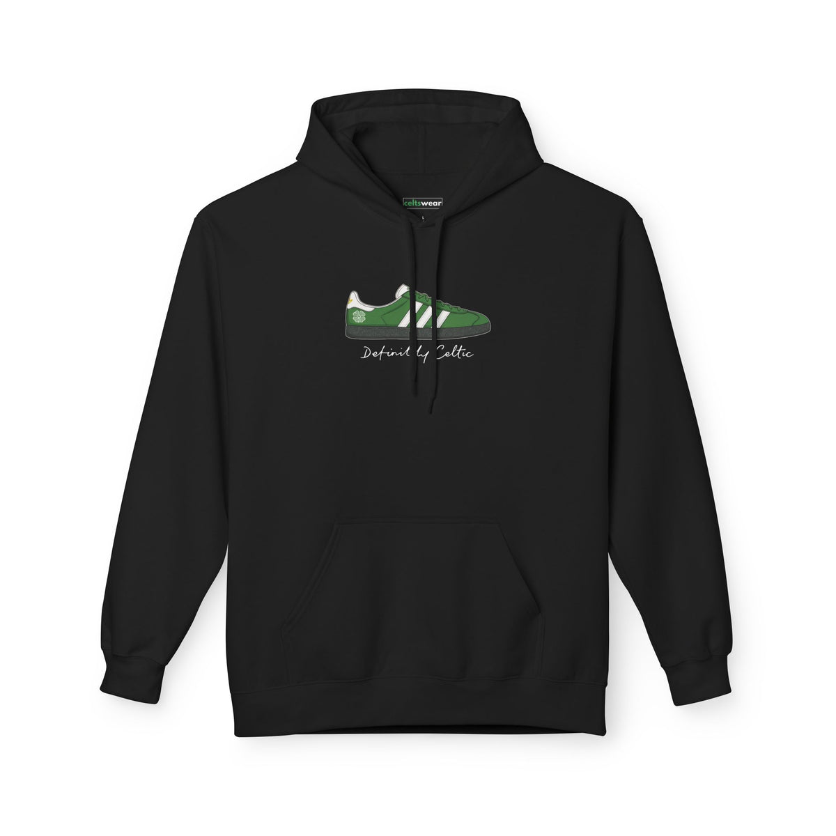 Definitely Celtic Trainer Hoodie (Black, Khaki Green)