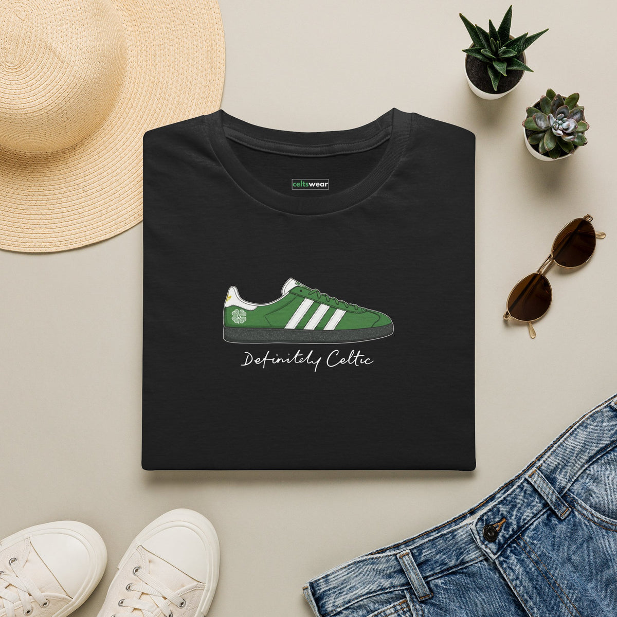 Definitely Celtic Trainer T-shirt (Black)