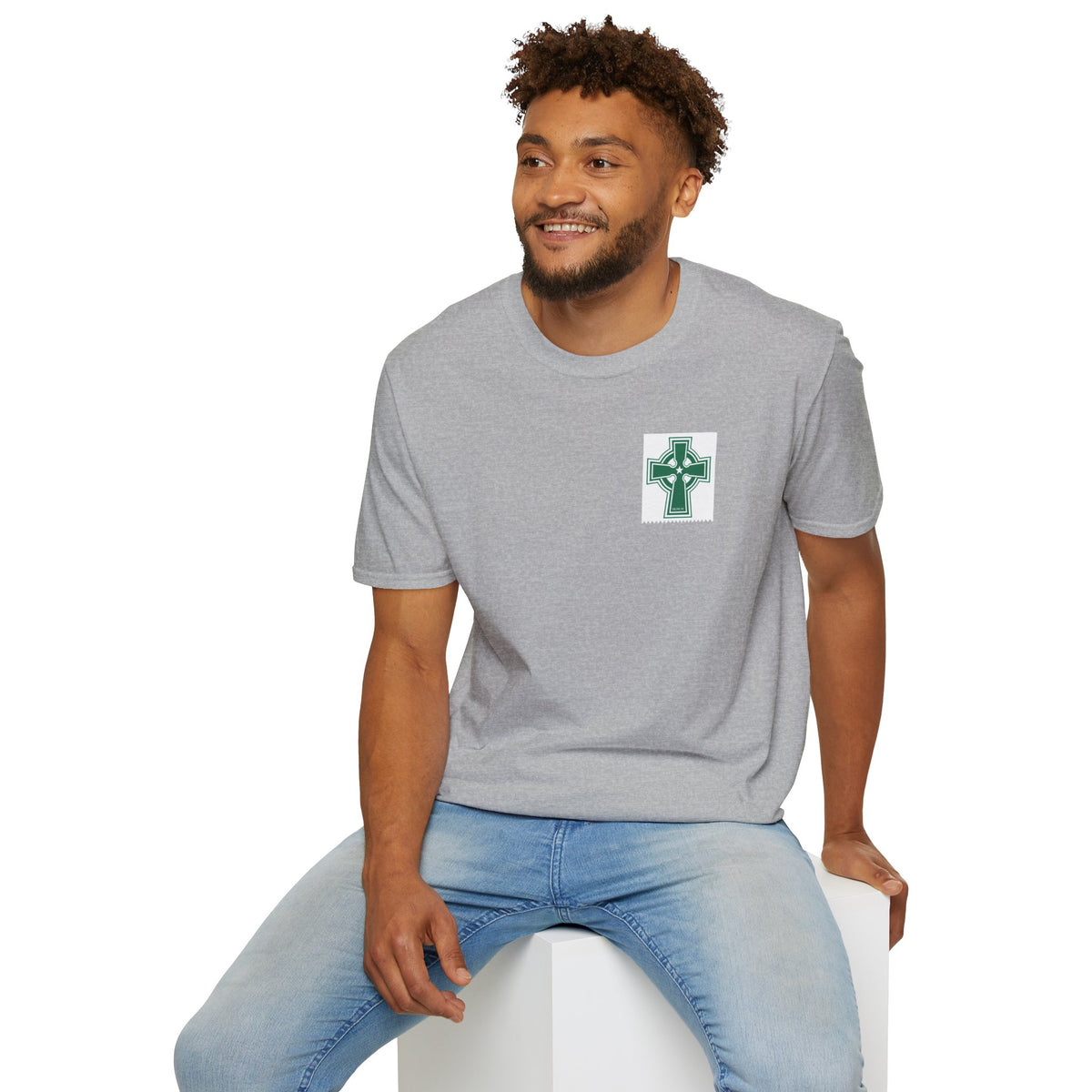 Celtic Cross T-Shirt (Grey, Black, Khaki Green, Forest Green, Irish Green)