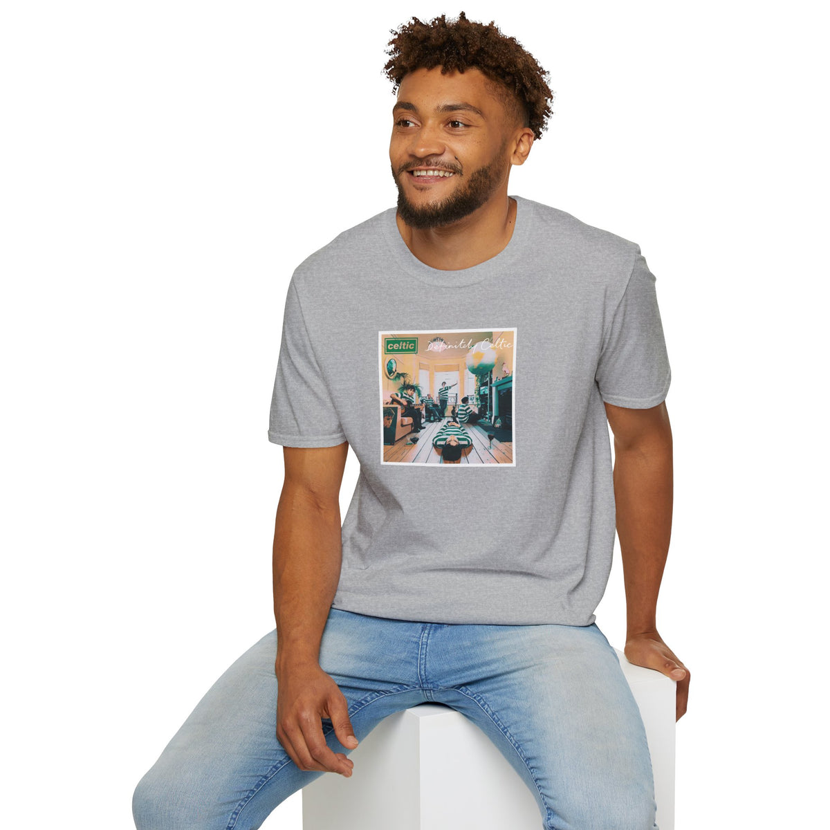 Oasis Definitely Celtic Album Cover T-shirt (Black, Forest Green, Khaki, Grey)
