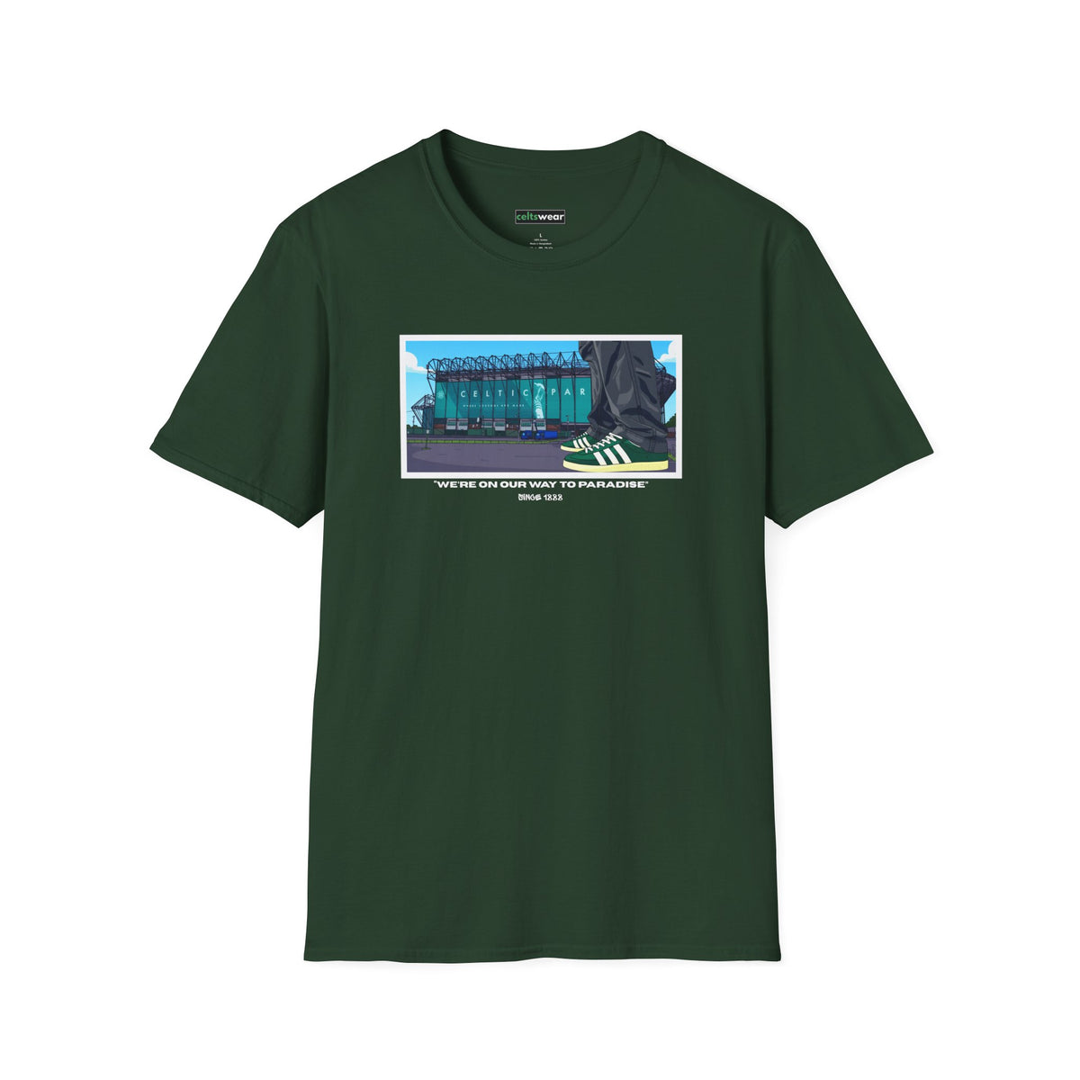 Paradise T-Shirt (Black, Khaki Green, Forest Green, Irish Green)