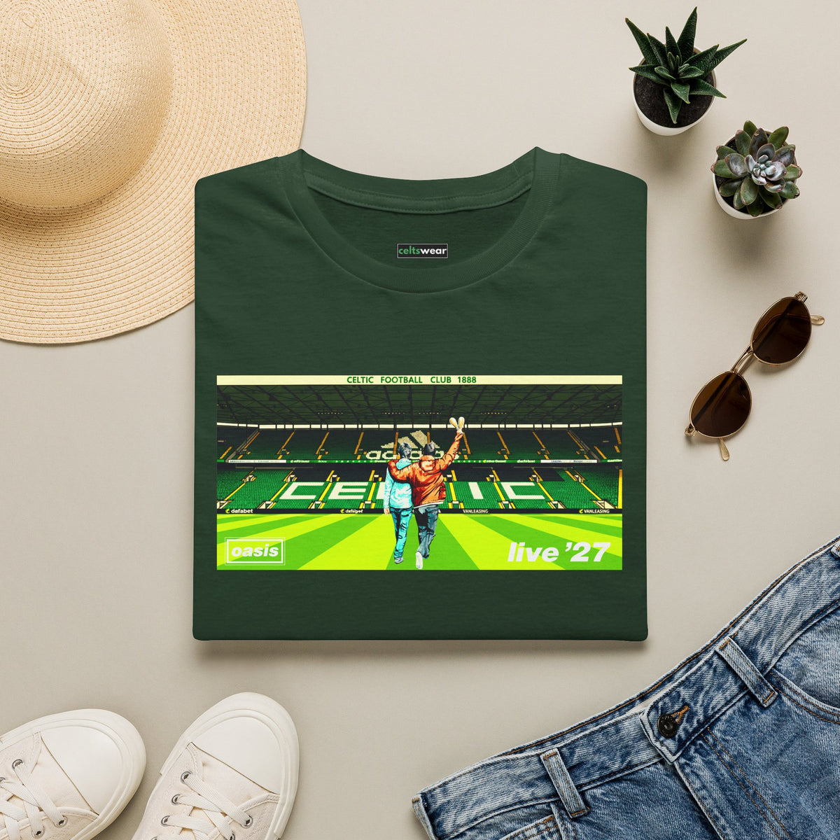 Celtic Park Oasis 27 T-shirt (Black, Grey, White, Forest Green, Irish Green, Khaki)