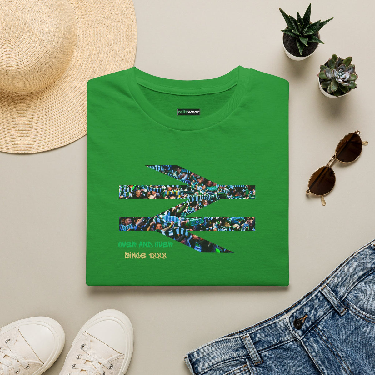 Over and Over Celtic T-shirt (Black, Grey, White, Forest Green, Irish Green, Khaki)