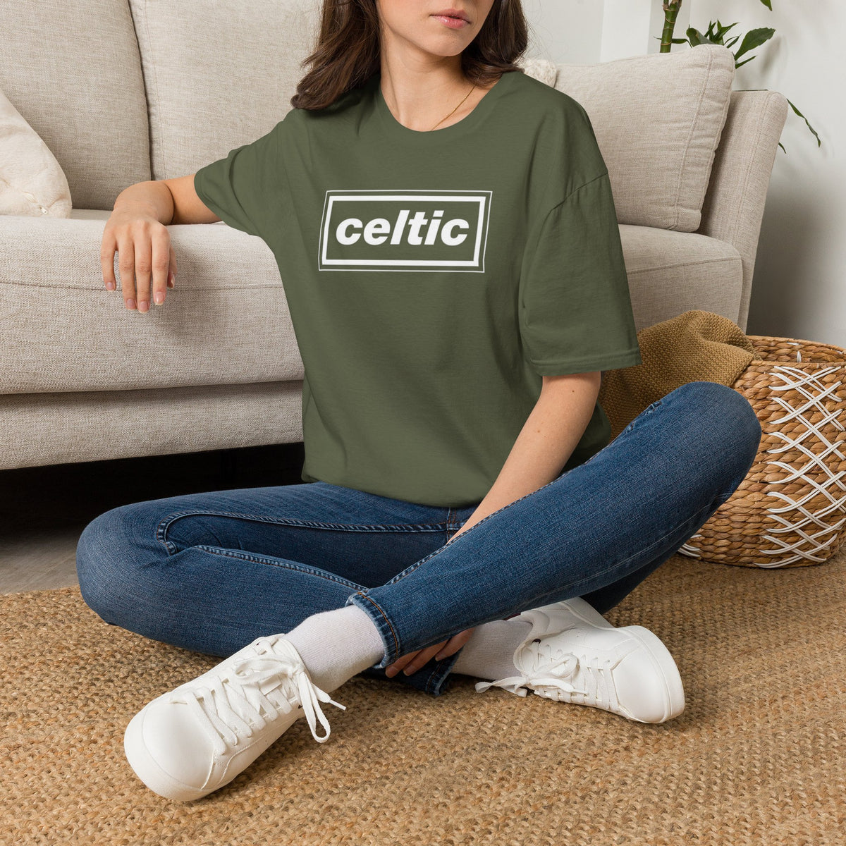 Oasis Celtic Logo T-Shirt (Black, Khaki Green, Forest Green, Irish Green)