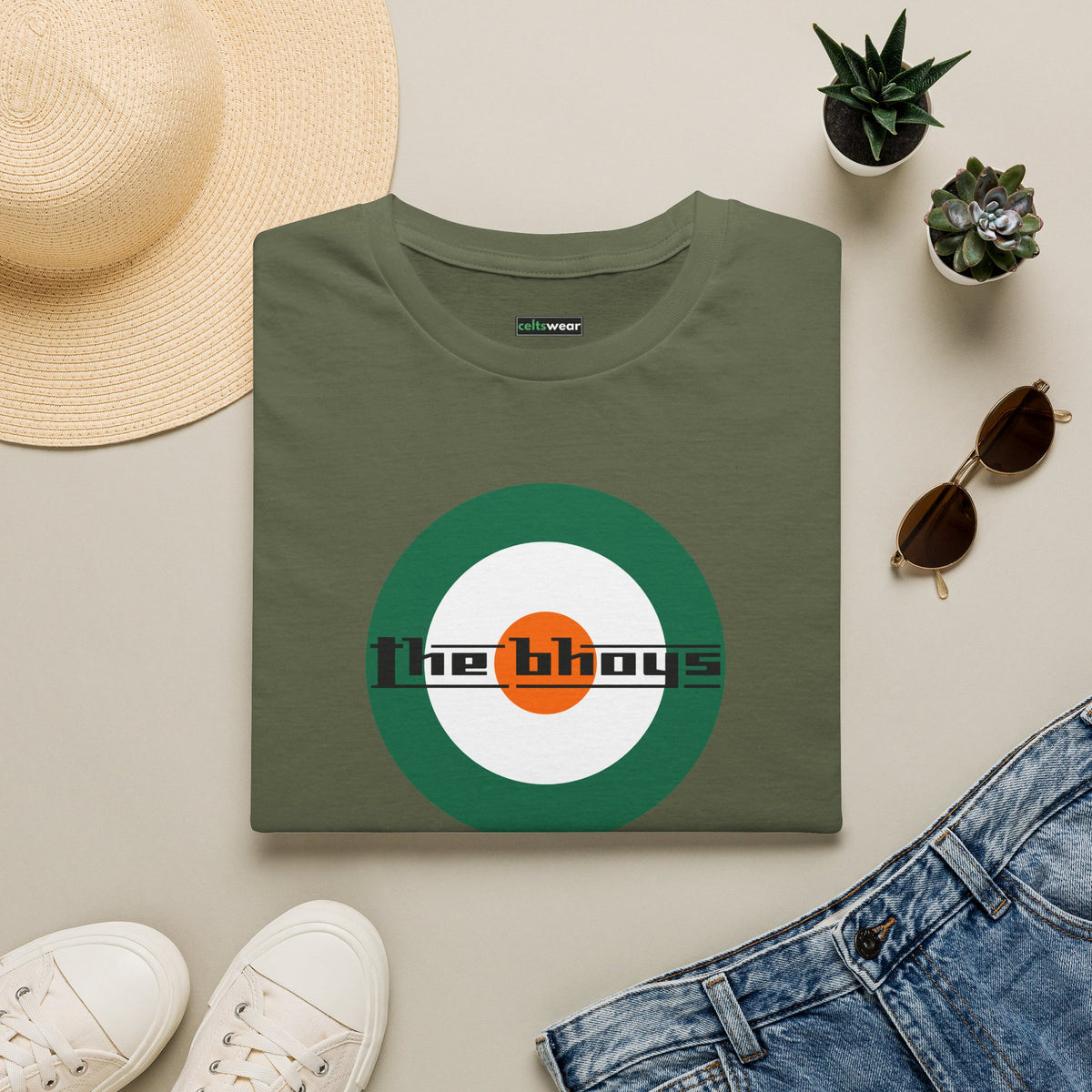Bhoys Mod T-shirt (Black, Grey, White, Forest Green, Irish Green, Khaki)