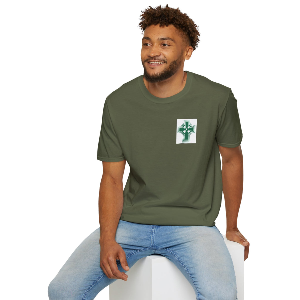 Celtic Cross T-Shirt (Grey, Black, Khaki Green, Forest Green, Irish Green)