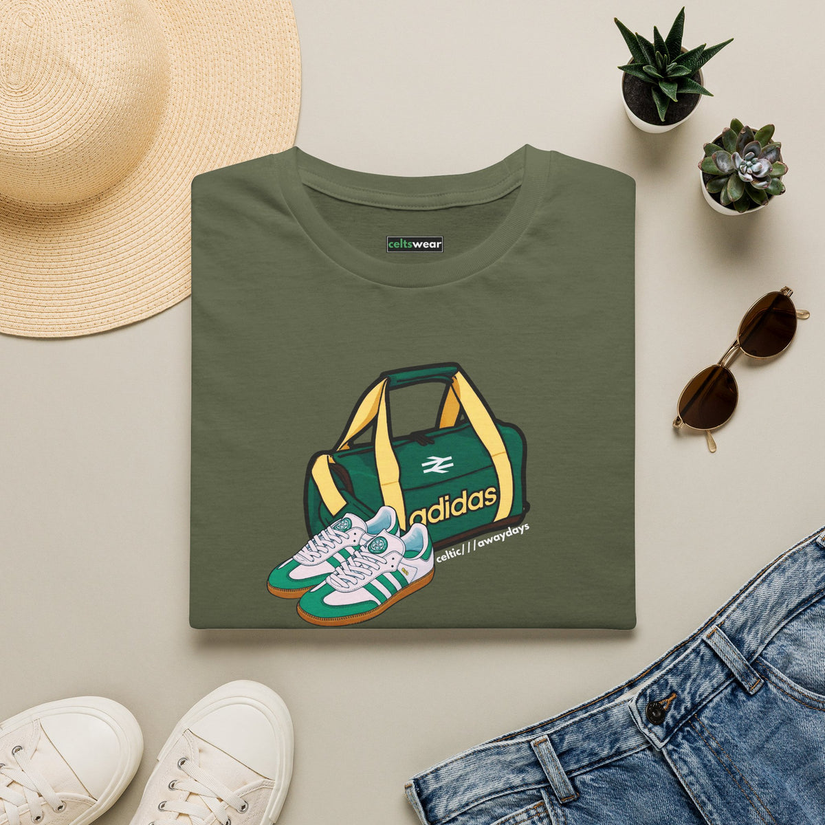 Celtic Awaydays T-Shirt (Black, Forest Green, Khaki)