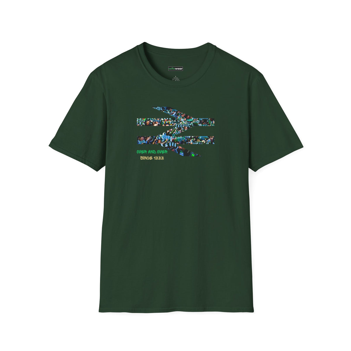Over and Over Celtic T-shirt (Black, Grey, White, Forest Green, Irish Green, Khaki)