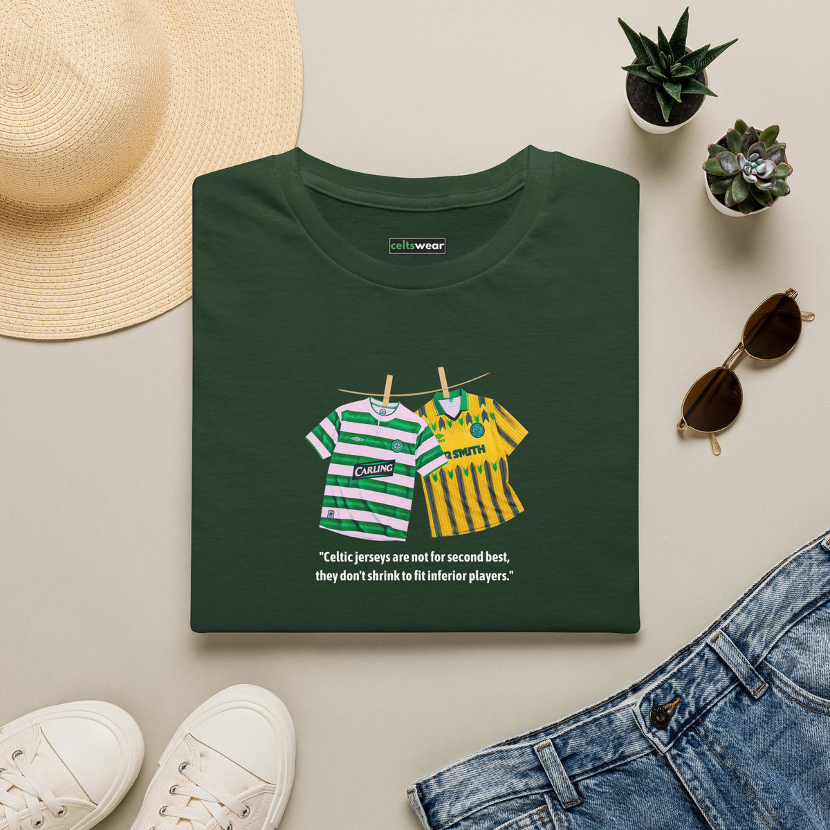 Celtic Jerseys T-Shirt (Black, Forest Green, Khaki)