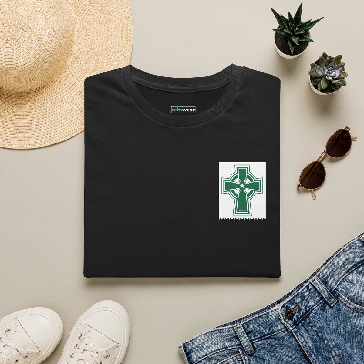 Celtic Cross T-Shirt (Grey, Black, Khaki Green, Forest Green, Irish Green)