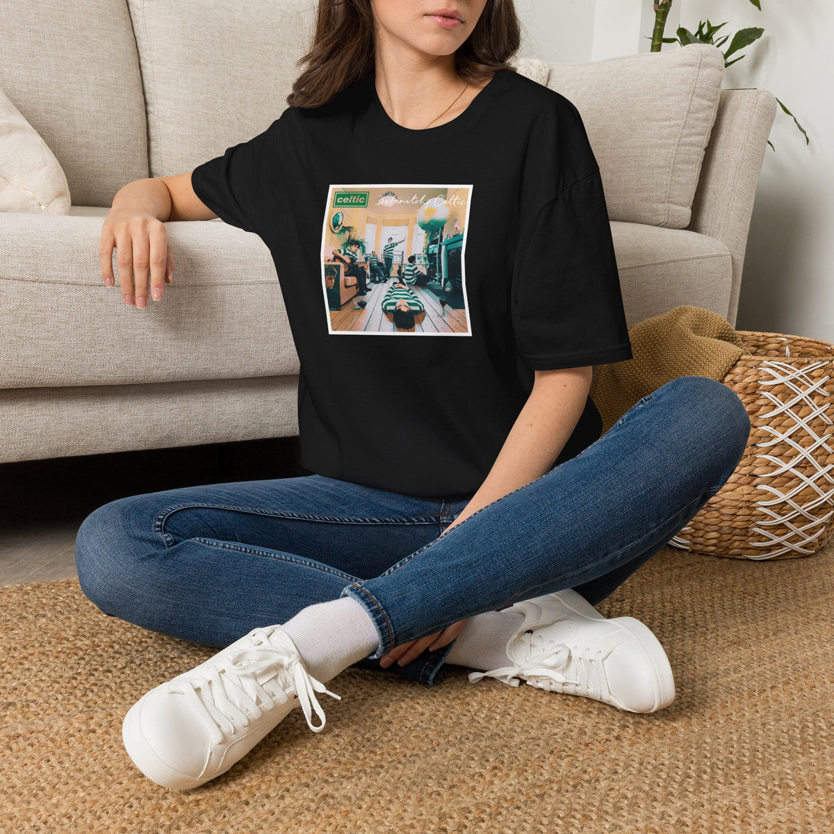 Oasis Definitely Celtic Album Cover T-shirt (Black, Forest Green, Khaki, Grey)