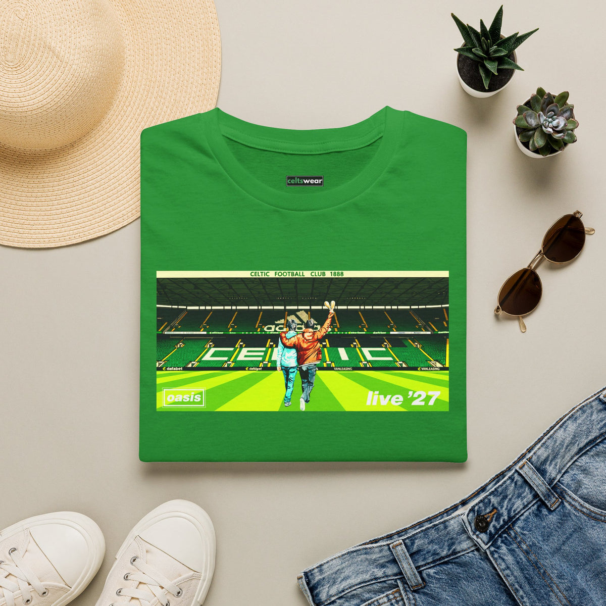 Celtic Park Oasis 27 T-shirt (Black, Grey, White, Forest Green, Irish Green, Khaki)