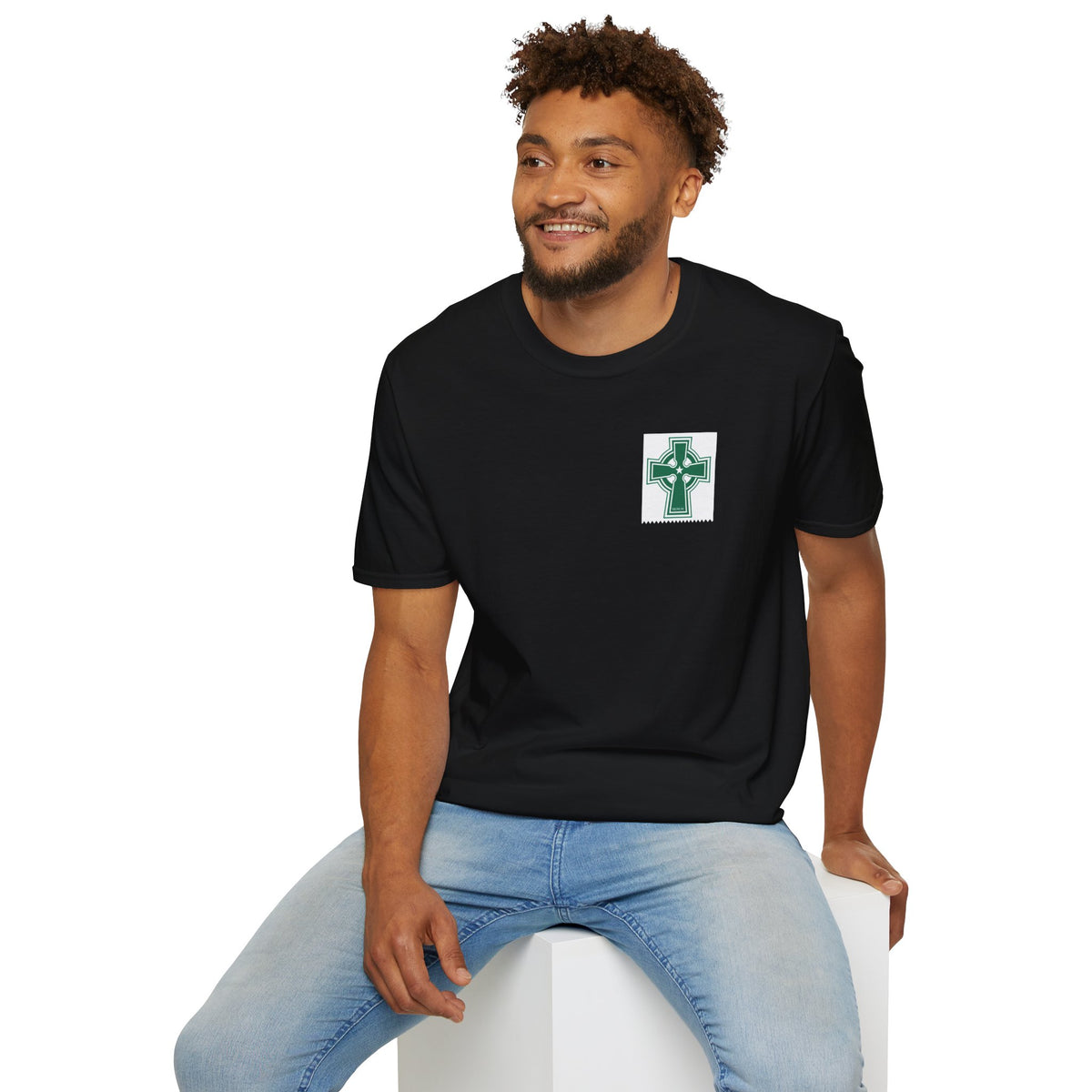 Celtic Cross T-Shirt (Grey, Black, Khaki Green, Forest Green, Irish Green)