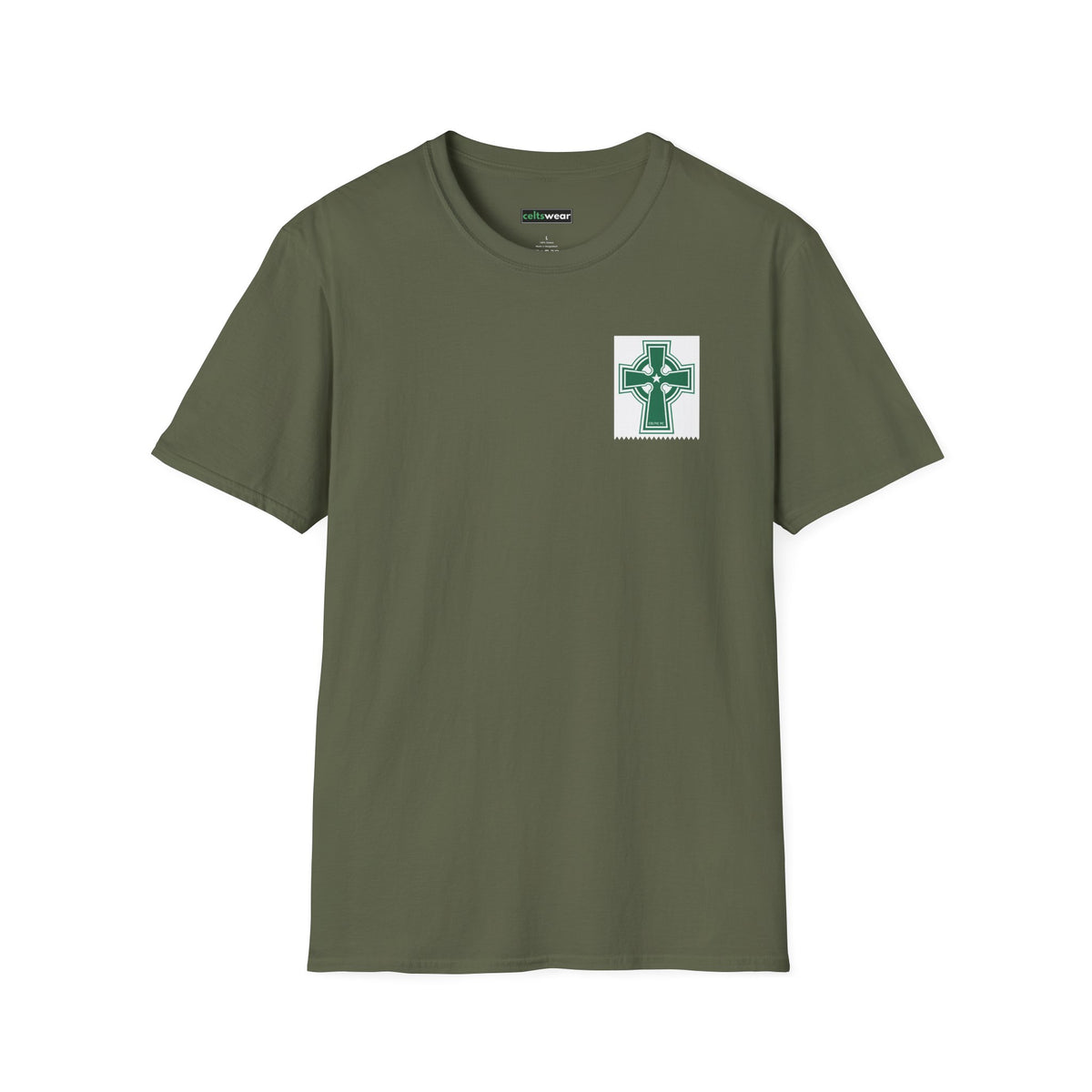 Celtic Cross T-Shirt (Grey, Black, Khaki Green, Forest Green, Irish Green)