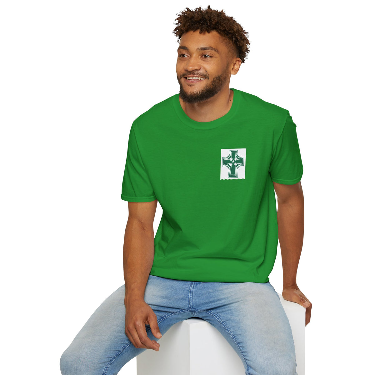 Celtic Cross T-Shirt (Grey, Black, Khaki Green, Forest Green, Irish Green)