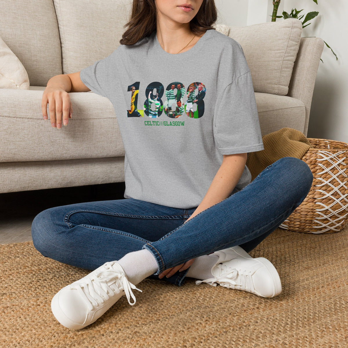 Celtic Glasgow 1888 T-Shirt (White, Grey)