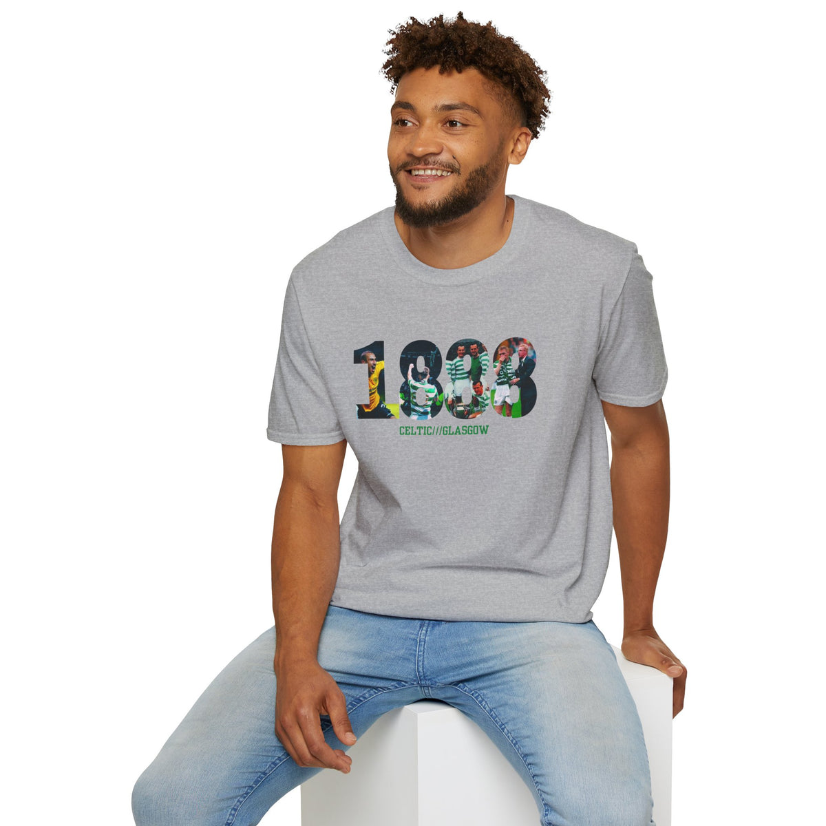 Celtic Glasgow 1888 T-Shirt (White, Grey)