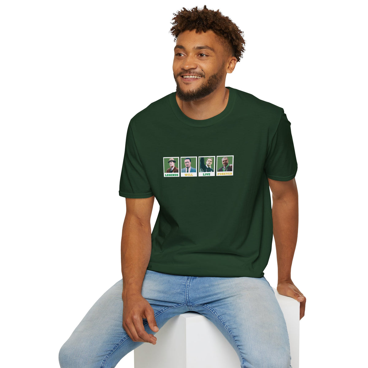 Legendary Celtic Managers T-shirt (Black, Forest Green, Khaki, Grey)