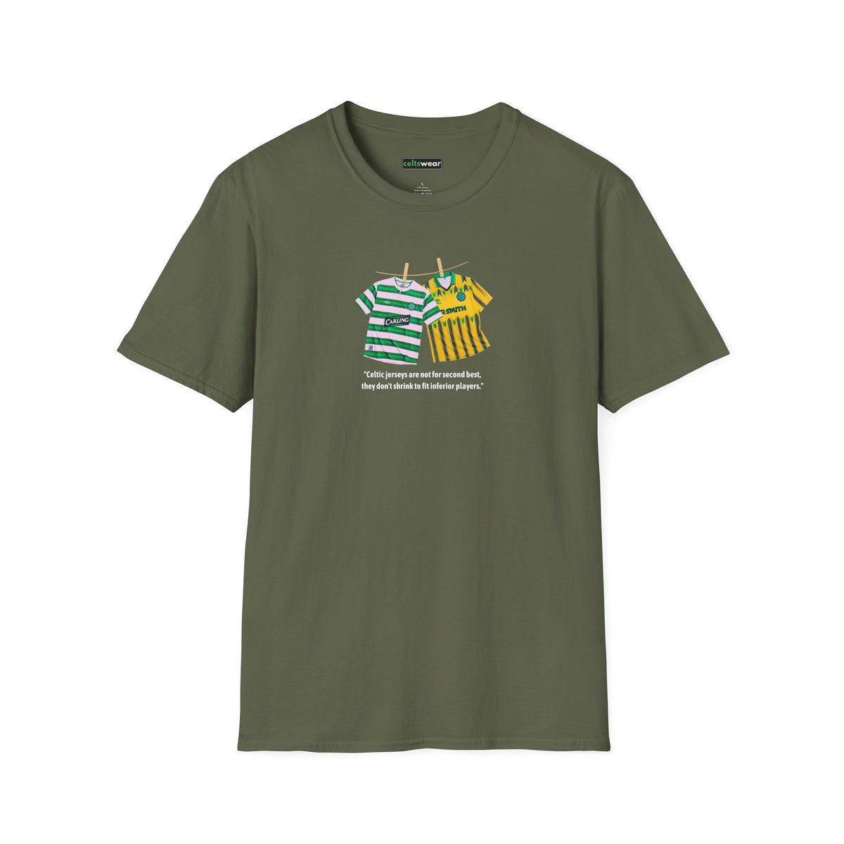 Celtic Jerseys T-Shirt (Black, Forest Green, Khaki)