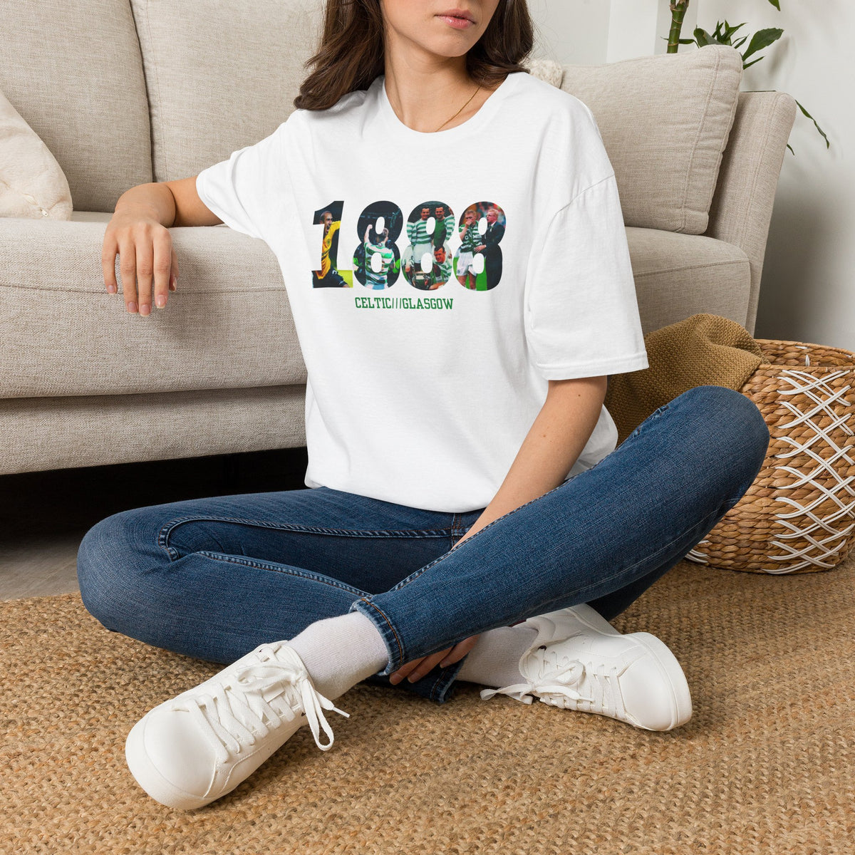 Celtic Glasgow 1888 T-Shirt (White, Grey)