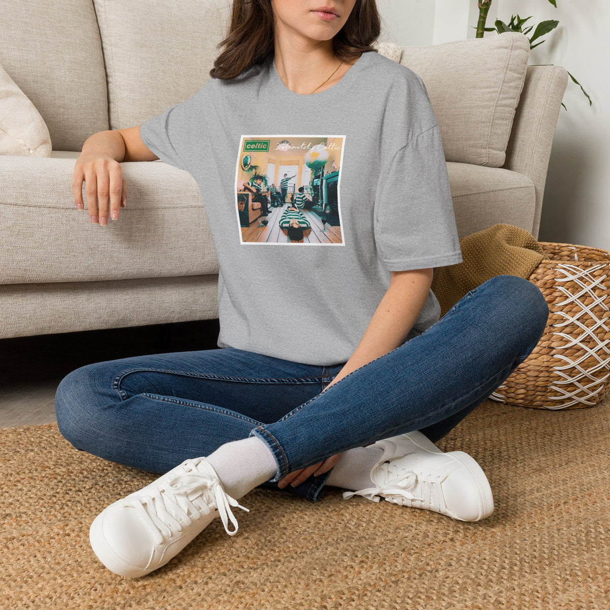 Oasis Definitely Celtic Album Cover T-shirt (Black, Forest Green, Khaki, Grey)