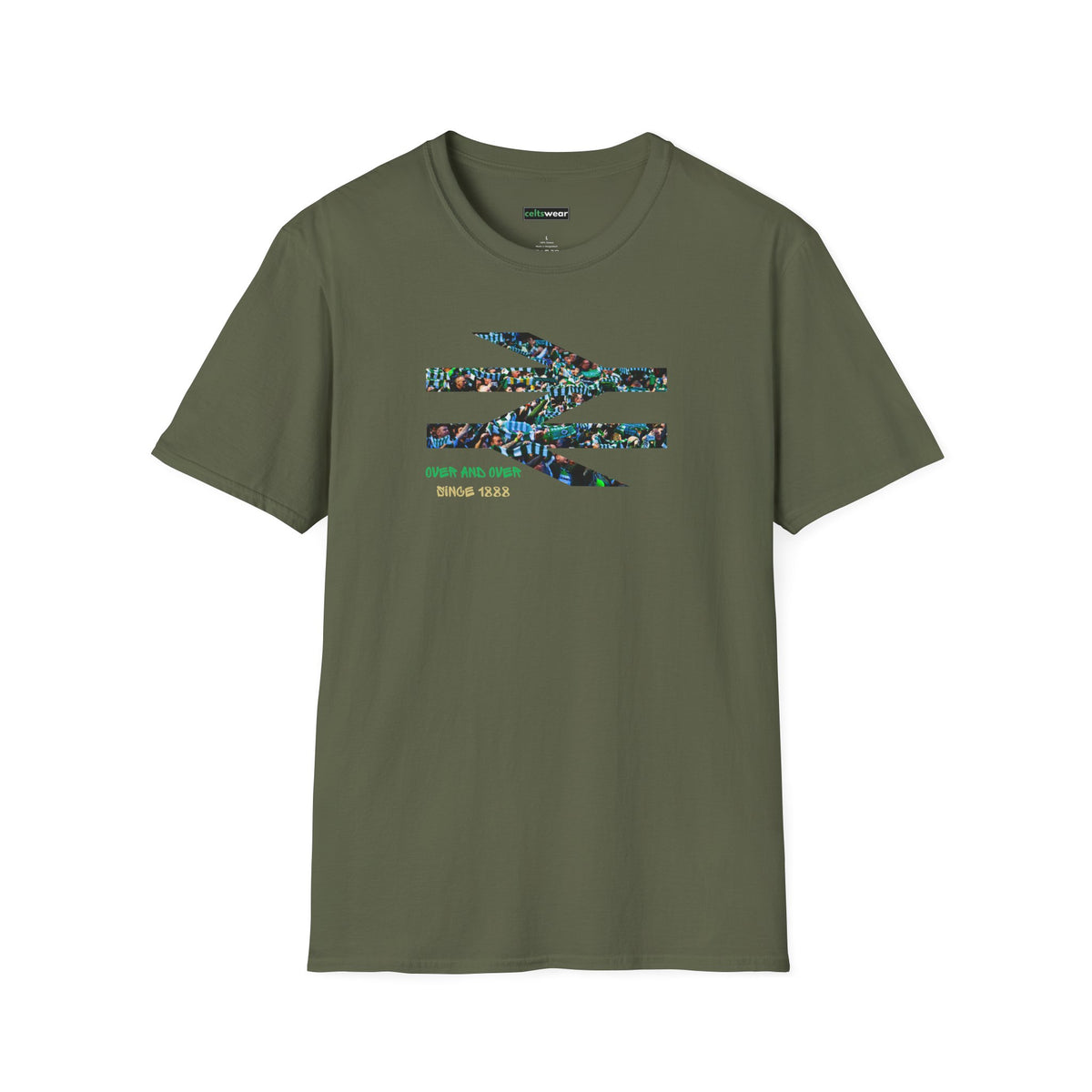 Over and Over Celtic T-shirt (Black, Grey, White, Forest Green, Irish Green, Khaki)