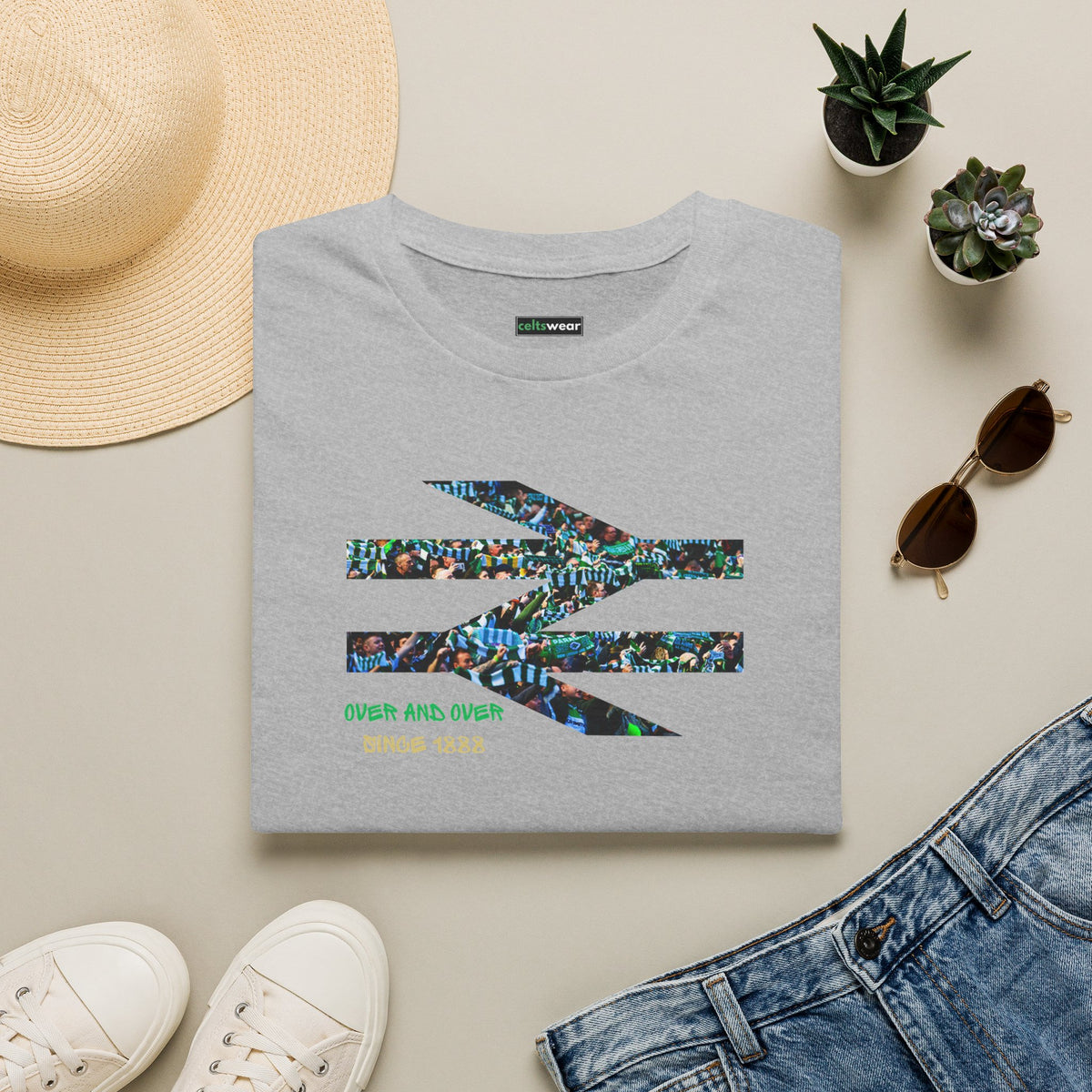 Over and Over Celtic T-shirt (Black, Grey, White, Forest Green, Irish Green, Khaki)