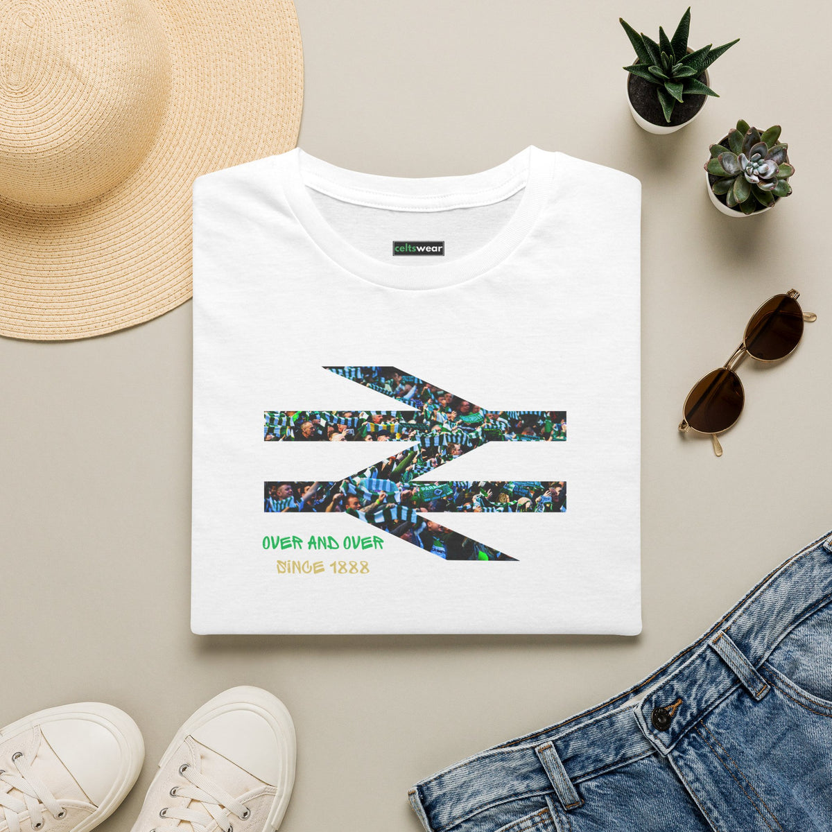 Over and Over Celtic T-shirt (Black, Grey, White, Forest Green, Irish Green, Khaki)