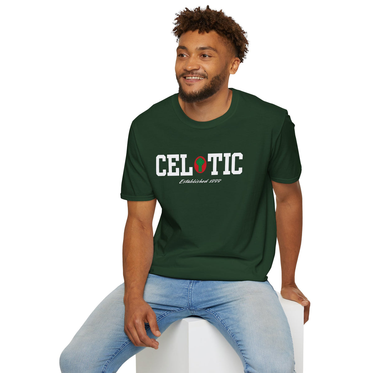 Celtic Original Badge T-Shirt (Black, Khaki Green, Forest Green, Irish Green)