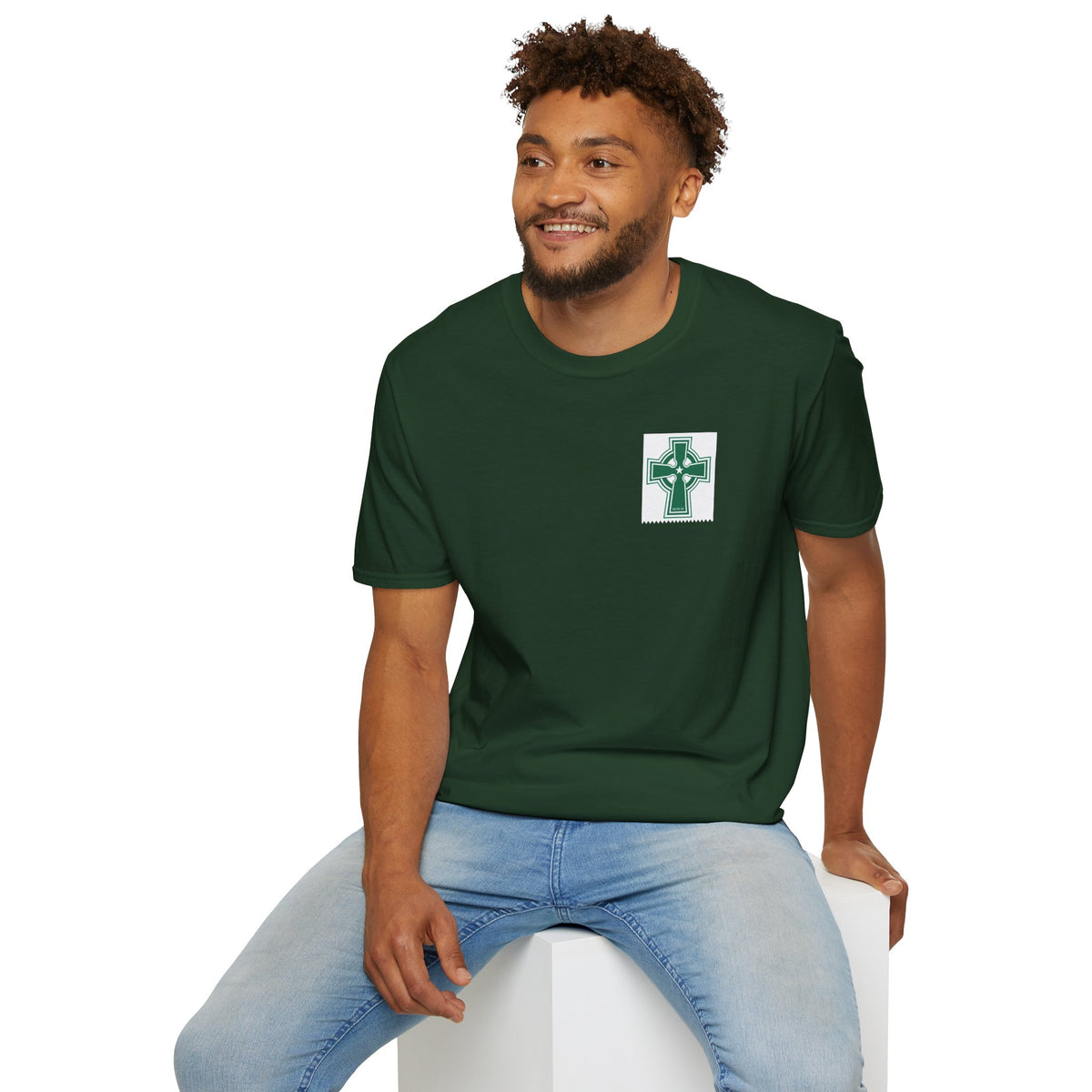 Celtic Cross T-Shirt (Grey, Black, Khaki Green, Forest Green, Irish Green)
