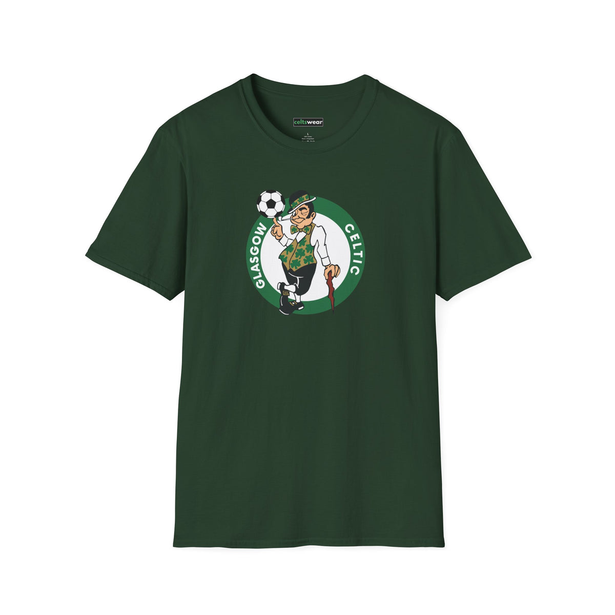 Glasgow Celtic Boston Style T-Shirt (Black, Khaki Green, Forest Green, Irish Green, White, Grey)