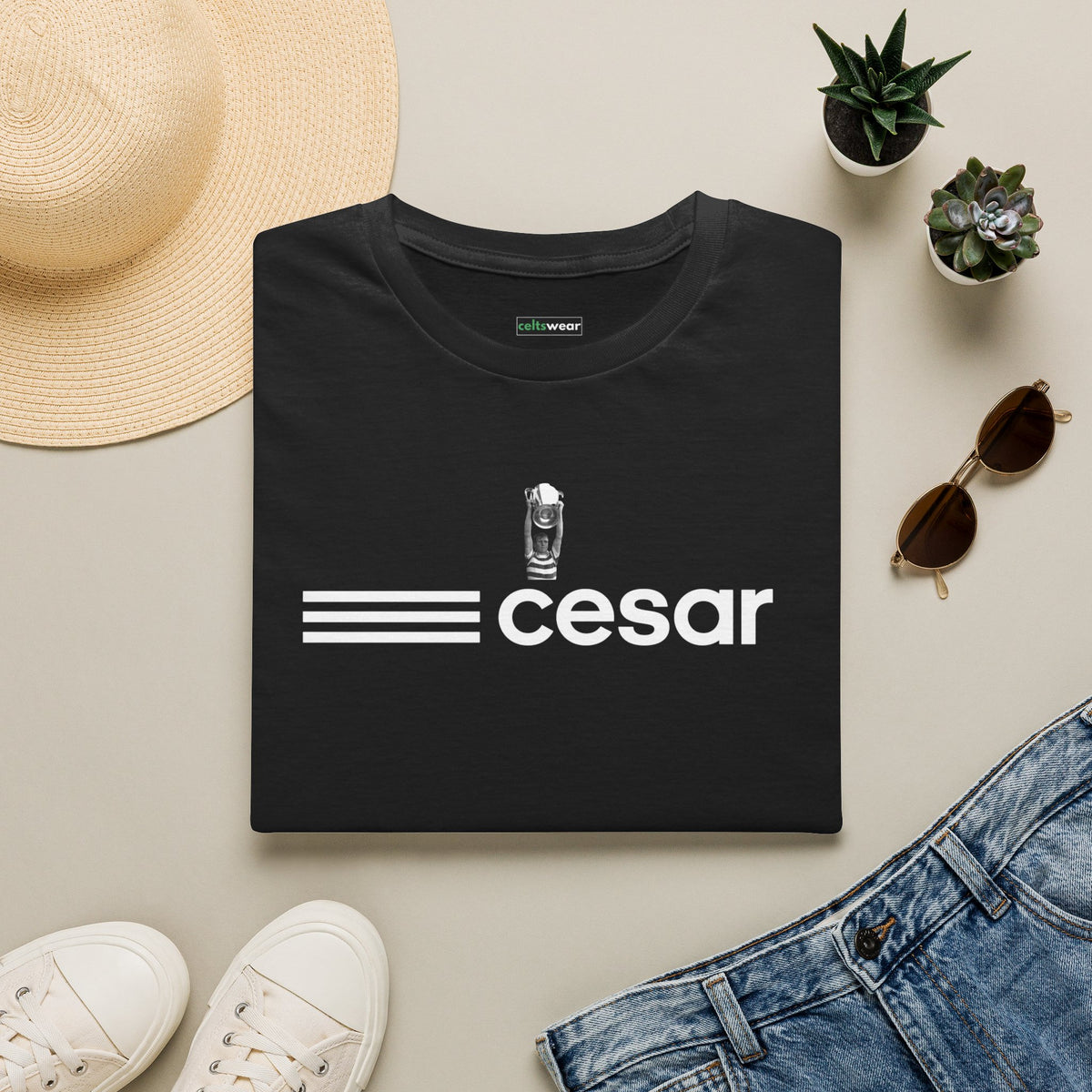Cesar T-shirt (Black, Forest Green)