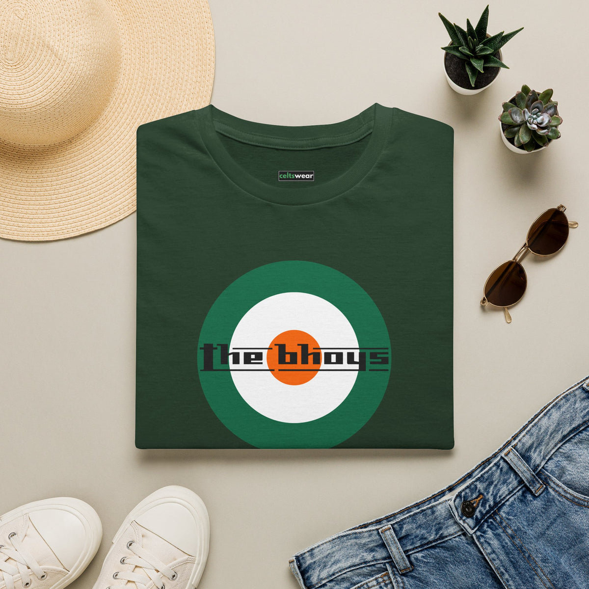 Bhoys Mod T-shirt (Black, Grey, White, Forest Green, Irish Green, Khaki)