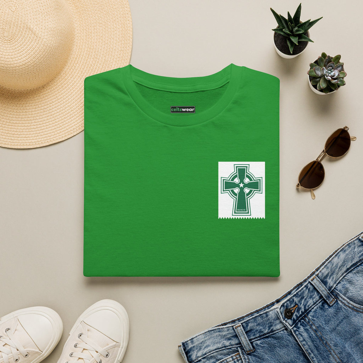 Celtic Cross T-Shirt (Grey, Black, Khaki Green, Forest Green, Irish Green)