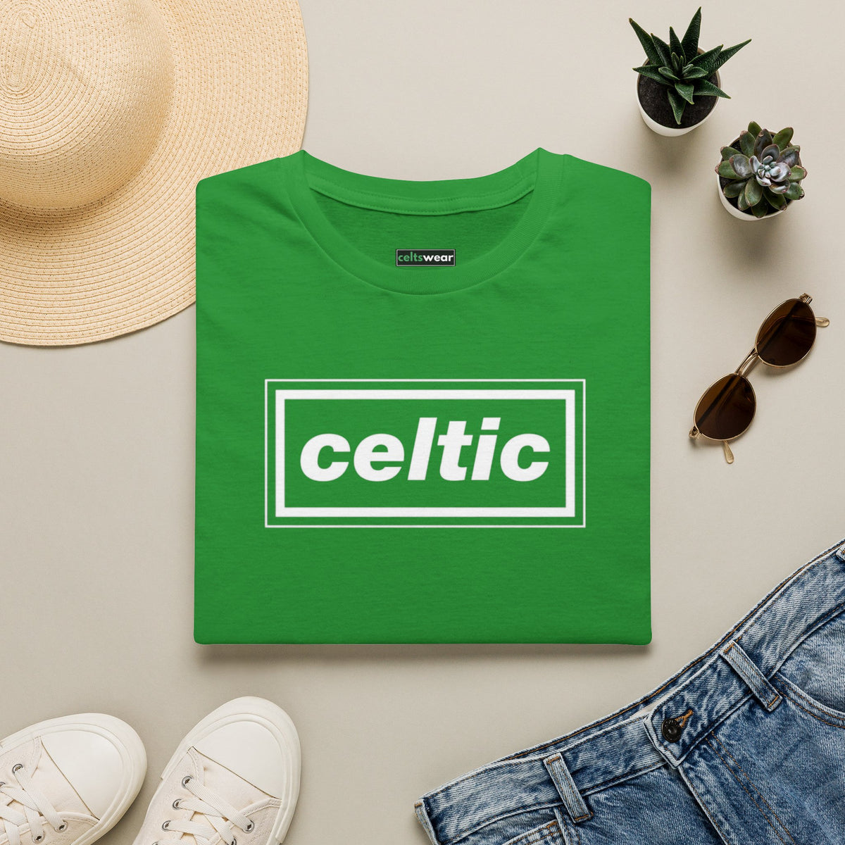 Oasis Celtic Logo T-Shirt (Black, Khaki Green, Forest Green, Irish Green)