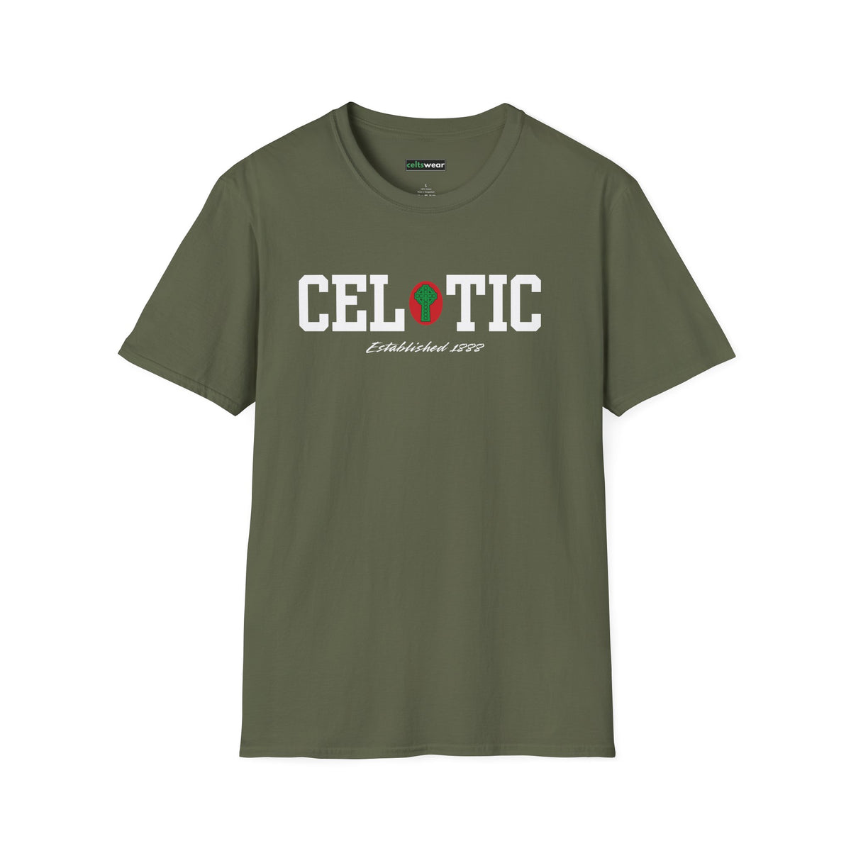 Celtic Original Badge T-Shirt (Black, Khaki Green, Forest Green, Irish Green)