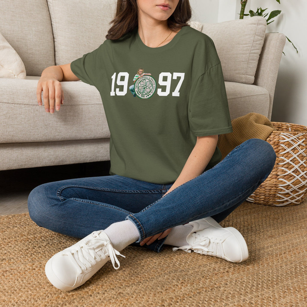 1997 Larsson Signs T-Shirt (Khaki Green, Forest Green, Irish Green)